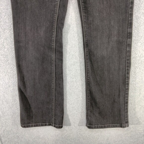 White House Black Market Boot Leg Jeans Womens Size 10 R Black Blanc Stretch Mid - Picture 3 of 11